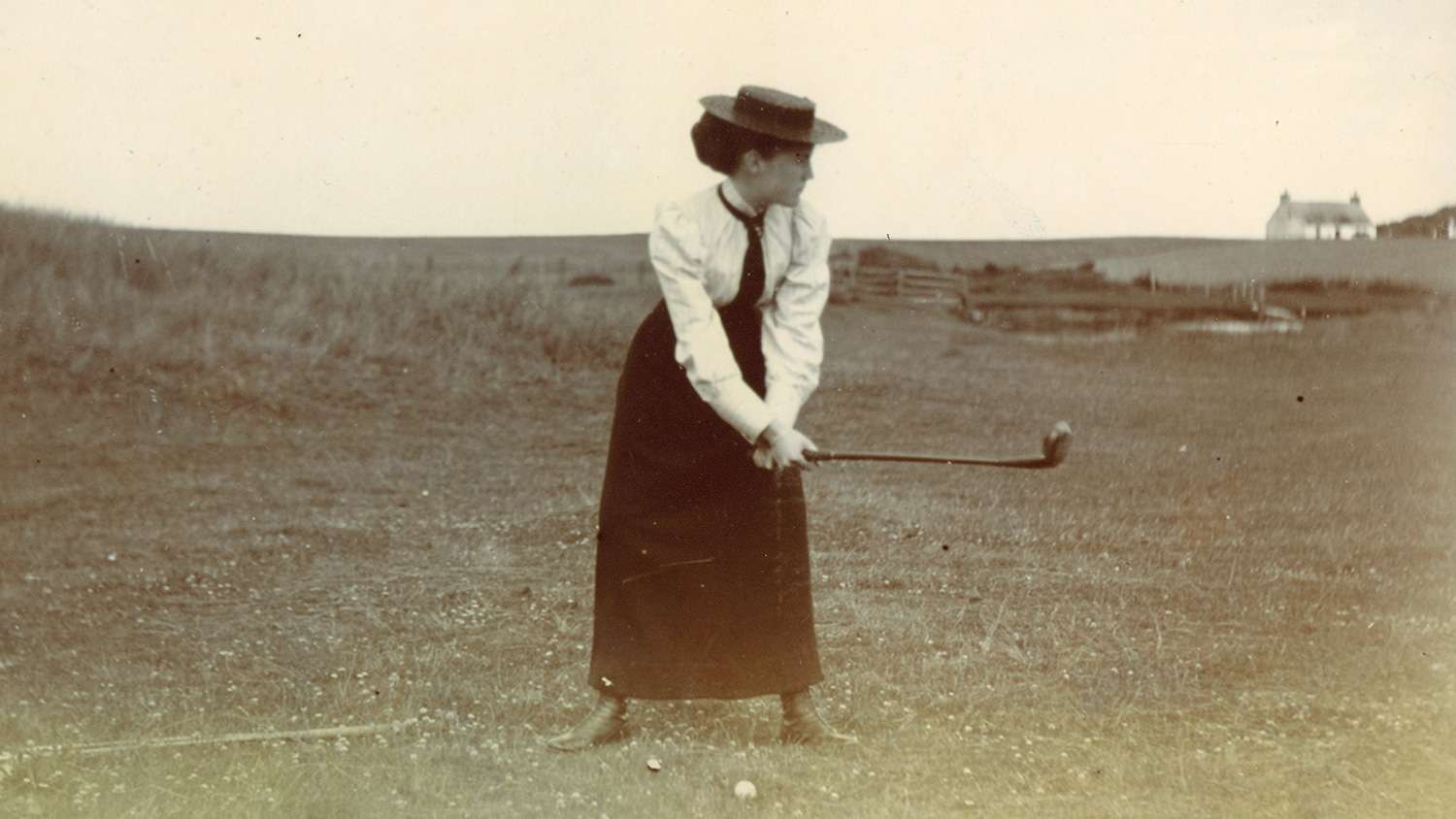 Tain golfer Ruby Grierson on the fairways at Royal Dornoch